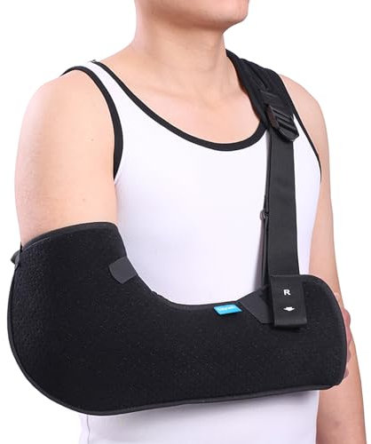 Cozyhealth Arm Sling Shoulder Injury Immobilizer Rotator Cuff Support Brace for Sleeping, Comfortable Medical Sling Arm for Shoulder Injury, Left and Right Arm for Men and Women (S)