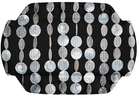Kleine Wolke Nackenpolster Perla Schwarz 32 x 22 cm | Maschinenwaschbar