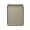 UOSIQOTE Teglia da forno rettangolare antiaderente in acciaio al carbonio, teglia da forno for biscotti, pizza, arrosti, muffin, pane, teglia da forno, torta, placcata(Gold L)