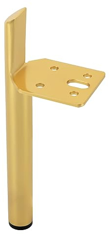 Alnemy 4 STK Möbelfüße Metall,Tischbeine Metall,Schrankfüße für möbel,Ersatz Tischfüße Möbelfüsse für Kommoden Sofa Füße Couchfüße Stuhlbeine Schrankfüße (Gold, 18cm)
