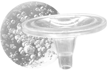 DECHOUS Crystal Ball Fountain Ornament 3.1 Inch Bubble Sphere Decorative Fountain Crystal Ball with Stand Suitable for Desktop Water Features and Feng Shui Display