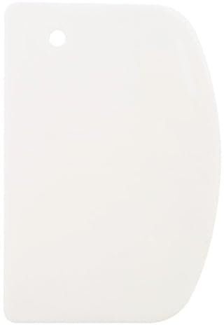 Aczyqws Flexible Silicone Dough Scraper Cutter, Large (15.2×10.9CM) Multipurpose Pastry Scraper Nonstick, Food Grade Bowl Scraper Spatula Bench Tool for Baking Bread Making Sourdough Cake Pizza,Grey