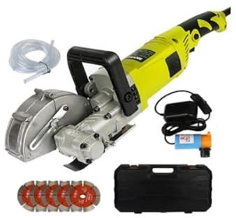 Rozadora de pared, Instalación profesional de la industria hidroeléctrica Chaser de pared eléctrica Concreto Ranura de pared Máquina de ranura de ladrillo Cortador de tragamonedas de pared,Potencia d