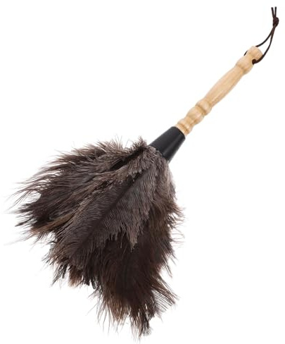ABOOFAN Ostrich Duster for Home Flat Headed Duster Dust Cleaner Long Handle Cleaning Tool