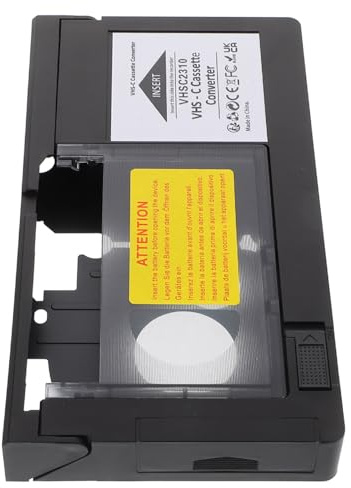 UTHCLO Vhs-c Camcorder Adapter Box Plastic Converter for Tapes Reliable Signal Playback Lightweight Compact Video Tape Conversion Tool Compatible with Vhs Players