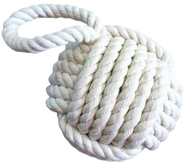 QUXVUIS Old Style Nautical Rope Knot Door Stop Residential Easy Grab Handle Product Name Doorstop with Handle Rope Door Stopper