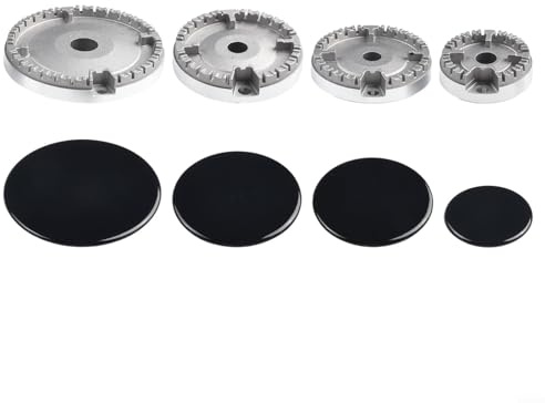 Set di cappucci per fornelli a gas, coperchio per piano cottura a gas, si adatta alla maggior parte degli accessori da cucina (piatto)