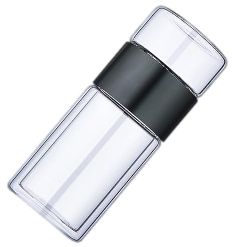 FUOYLOO Taza Separadora de Té 300 Ml, Resistente a Altas Temperaturas, Vidrio de Doble Pared Infusor de Filtro para Té, Portátil y Saludable para Uso en Hogar y Oficina