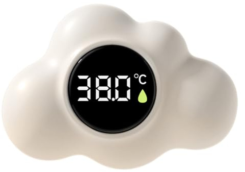 Termómetro De Baño Sin Mercurio, Termometro Bañera Bebe Flotante Digital, Pequeño Y Cómodo TermómetroNube, TermómetroDe Bañera Para Bebé, Seguro, Digital, Flotante, Con Pantalla Táctil, 3 Colores,