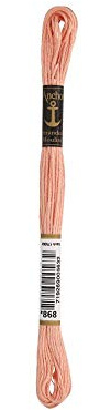 Susan Bates Anchor 6-delat broderi floss 8,75yd-kött medium