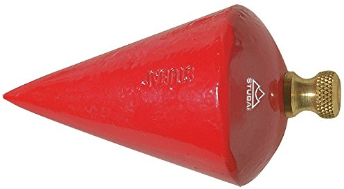 Stubai 442003 Fil à plomb en forme de poire, Rouge, 300 g