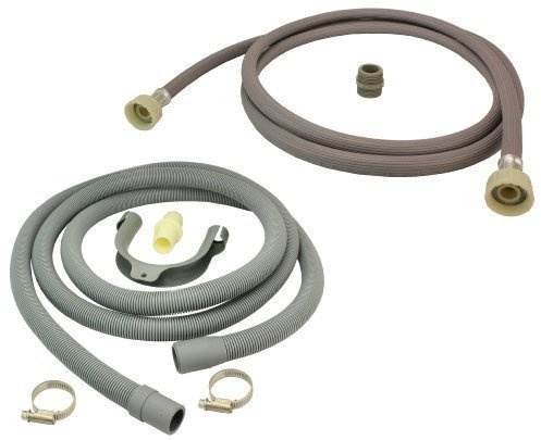 First4spares Universal Fill Water Pipe and Drain Hose Extension Kit for Indesit Washing Machines (2.5m)