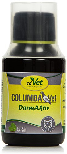 cdVet Naturprodukte COLUMBAVet DarmAktiv 100ml - Tauben - flüssiges Ergänzungsfuttermittel - Unterstützung nach Wurmkuren, Impfungen etc. - Verdauungsfördernd - wertvolle Milchsäurebakterien -