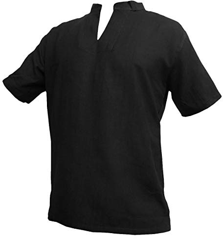 PANASIAM Shirt, RZI-02, no Button, Black, M, shortsl.
