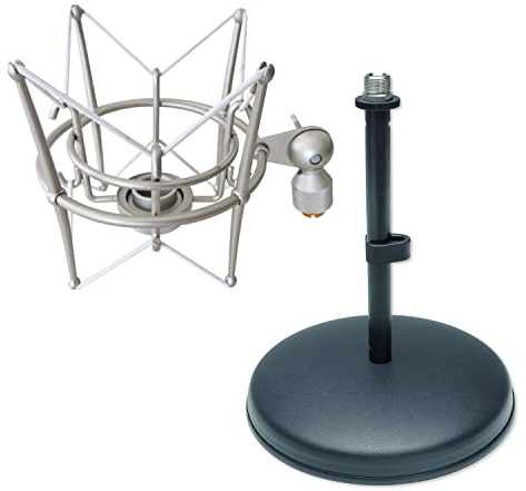 keepdrum MS089 Mikrofon Spinne für G-Track + MS032 Tischstativ