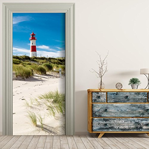 Türtapete selbstklebend TürPoster - LEUCHTTURM - 3D