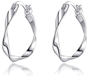 Ohrringe aus Sterlingsilber mit Drehring