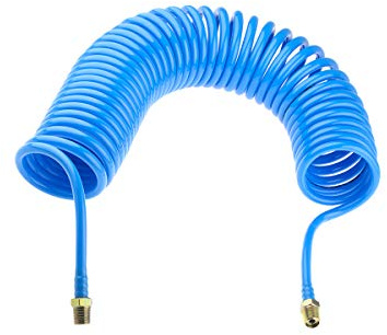 RS PRO 4 m CPC Polyurethan Spiralschlauch Blau, Innen-Ø 5 mm, 10 bar 65 °C -20 °C