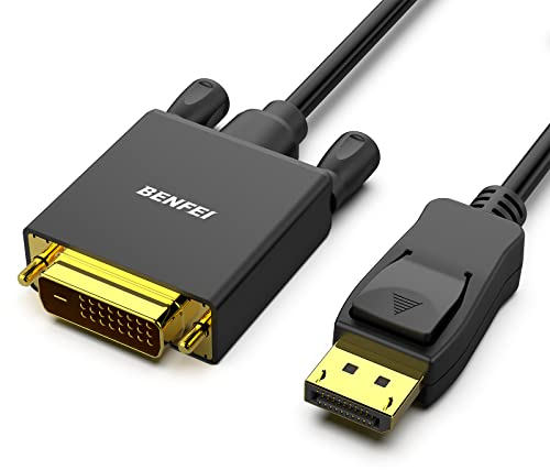BENFEI DisplayPort auf DVI Kabel 0,9M 1080P@60HZ, Unidirektional DisplayPort DP Computer zu DVI-D 24+1 Monitor Stecker auf Stecker vergoldet für Lenovo Dell HP und andere Marken