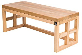 EMRA WOOD LB-11 Sitzbank Bank Hocker Erle Massivholz Lackiert Neu OVP Handarbeit Nach Mass (118, Höhe 52cm Tiefe 40cm)