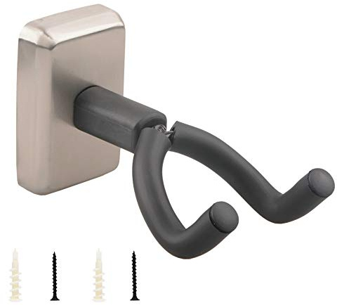 Gitarrenhalter für Die Wand,Universal Gitarrenständer Wand Halterung,Gitarrenwandhalter Platzsparend, Geeignet für E-Gitarre Akustikgitarre, klassische Gitarre,Bassgitarre, Ukulele und so weiter