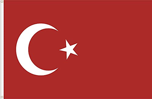 FLAGGE TÜRKEI HOCHWERTIG SEIDENSATIN QUALITÄT. GRÖßE VON 150X90 CM