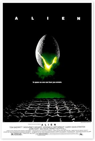 Alien - Das unheimliche Wesen aus einer fremden Welt (englisch) Poster | 60 x 90 cm Wandbilder Wanddeko