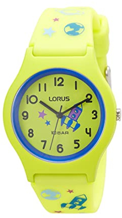 Seiko Reloj de Cuarzo analógico para niño RRX47HX9, Amarillo, Correa