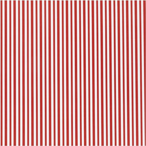 Creativ Geschenkpapier, Rot/Weiß, Gestreift, 50 cm, 5 m/1 Rolle