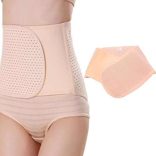 QUUPY Faja transpirable posparto para el vientre de 37 x 9 pulgadas, recuperación posnatal, faja abdominal para maternidad, soporte para embarazo, cinturón adelgazante