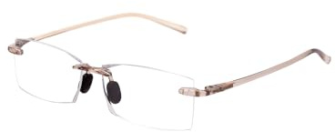 TERAISE Randlose Lesebrille Bequeme Leichte Rahmenlose Leser Männer Frauen Blaues Licht Blocking Computer Brillen
