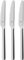Silit Trend Menümesser Set 23,6 cm, 3-teilig, Tafelmesser poliert, Edelstahl, rostfrei, geschmiedete Messer, Wellenschliff, langlebig, kratzbeständig, spülmaschinenfest