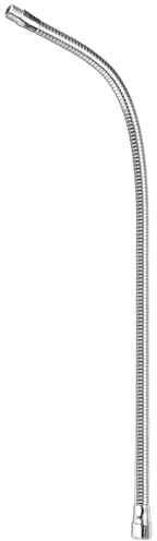 PATIKIL 24 Microfono Collo oca 1pz 5/8-27 Filetto Metallo Universale Tubo Flessibile Braccio Collo Cigno Tubo Prolunga per Multifunzione Fai da Te Argento Tono