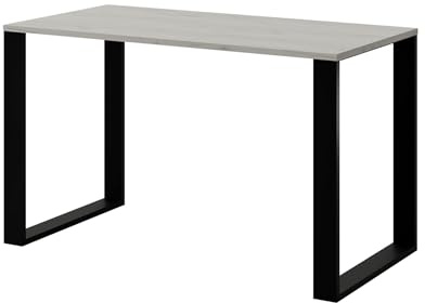 AKKE Esstisch Rechteckig Loft Design Mit Metallbeinen Tisch Küchentisch Wohnzimmertisch Esszimmertisch Tischblatt 18 mm 90x60 cm