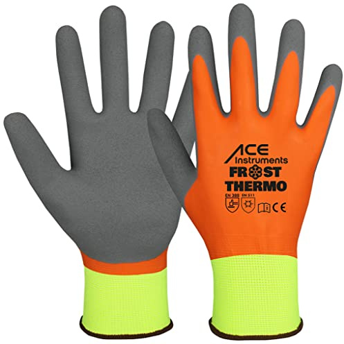ACE Frost Thermo Arbeits-Handschuh - Kälte-Schutz-Handschuhe für die Arbeit im Winter - EN 388/511-10/XL (5er Pack)