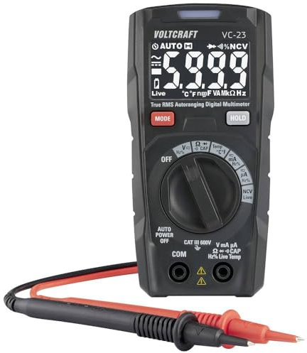 VOLTCRAFT VC-23 Hand-Multimeter digital CAT III 600 V Anzeige (Counts): 6000