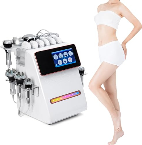 Elitzia 11 in 1 80K Cavitation Professional Body Sculpting Machine Ultrasonic Cavitation Radio Frequency Vacuum LED Lipo Laser Fat Burning Equipment Body Slimming SPA Beauty Salon Machine ETDSD127