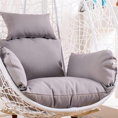 Hanging Egg Chair Cushion Cover, Waterproof Replacement with Zipper | Washable, for Hanging Basket Seat Cushion (Only One Cover)