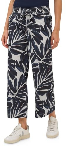 CECIL mönstrade vida benbyxor, Urban Dark Blue, M / 26L