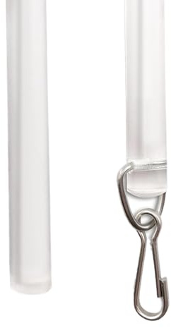 Schleuderstab Gardinen – Praktische Gardinen-Zugstange | Durchsichtige-Unsichtbarer Vorhangstangen | Schleuderstab Glasklar Aus Kunststoff Geeignet Für Einfaches Öffnen Und Schließen Von Vorhängen