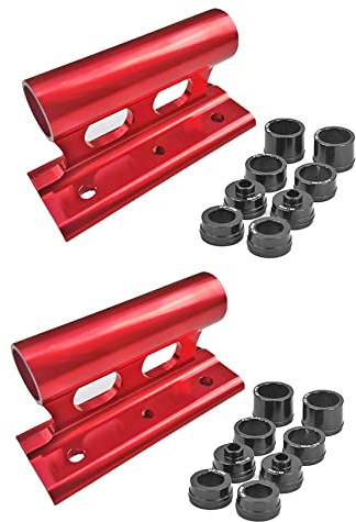 Janasiba Lot de 2 supports de transport pour toit de vélo et voiture - Tendeur - Rouge