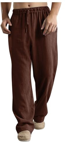 Pantalon Lin Homme Décontracté Moderne Ample Sport Léger Jogging Vintage Chino Durable Classic Anti Abrasionanti Rides Chic Été Jardinage
