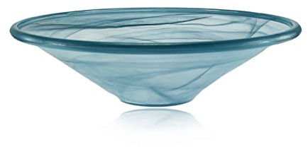 budawi® Glasschale grün rund Ø 35 cm – Brunnenschale oder Dekoschale – elegante Glas-Schale für Zimmerbrunnen, Nebler & Wohn-Dekoration