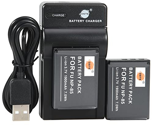 DSTE NP-85 Li-ion Battery (2-Pack) and Micro USB Charger Suit for Fuji FinePix SL1000 SL240 SL260 SL280 SL300 SL305