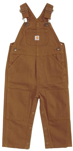 Carhartt Salopette da neonato in tela, colore marrone, taglia neonato