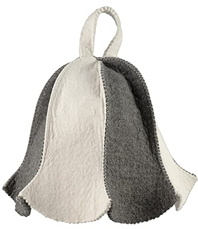Chapeau de sauna - Modèle Poucelina - 100 % coton - Bonnet de sauna en feutre pour femmes et hommes