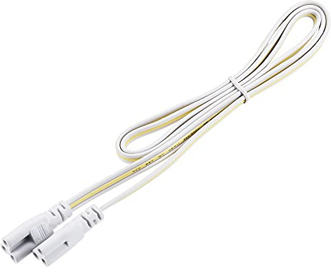 sourcing map Packung von 4 Lampen Verbindungskabel 100cm Verlängerungskabel | Doppelend Licht Verbindungskabel, für T4 T5 T8 LED Schlauch, 3 Pin