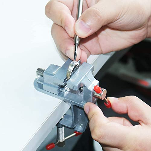 ULLOORD Mini Morsetto da tavolo per gioiellieri piccola morsa da banco per hobbistica, strumento di riparazione da tavolo portatile