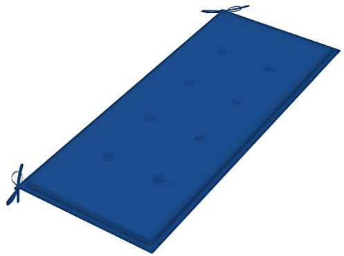 WIFESE Gartenbank-Auflage Königsblau 120x50x3 cm Stoff Sitzkissen Bank Bankauflage Sitzkissen Outdoor Sitzpolster Bank Sitzauflagen Gartenmöbel Universellen Design Geeignet für Gartenbänke im Freien
