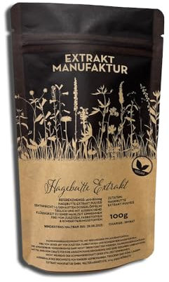 100g Pulver - Hagebutte EXTRAKT - ohne Zusatzstoffe - rose hip, rosa canina hochdosiert, konzentriert, naturrein & vegan